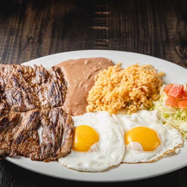 Steak & Eggs Plate.